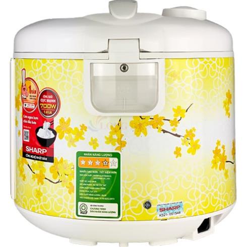 Nồi cơm điện Sharp KS-181TJV 1.8 lít nắp gài - Hàng chính hãng