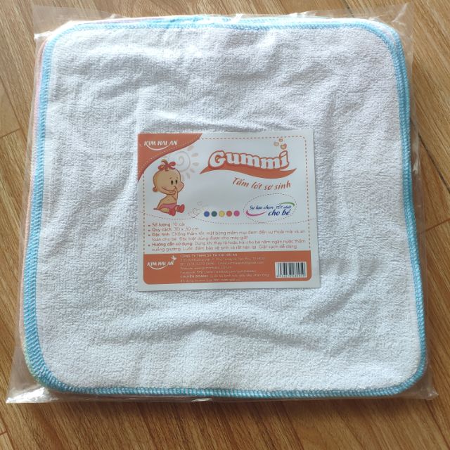 Tấm lót chống thấm cao cấp Gummi (Xấp 10 cái đủ màu)