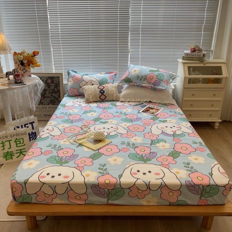 Bộ Ga Gối Cotton Poly Cao Cấp- Miễn Phí Bo Chun- Kanta Store