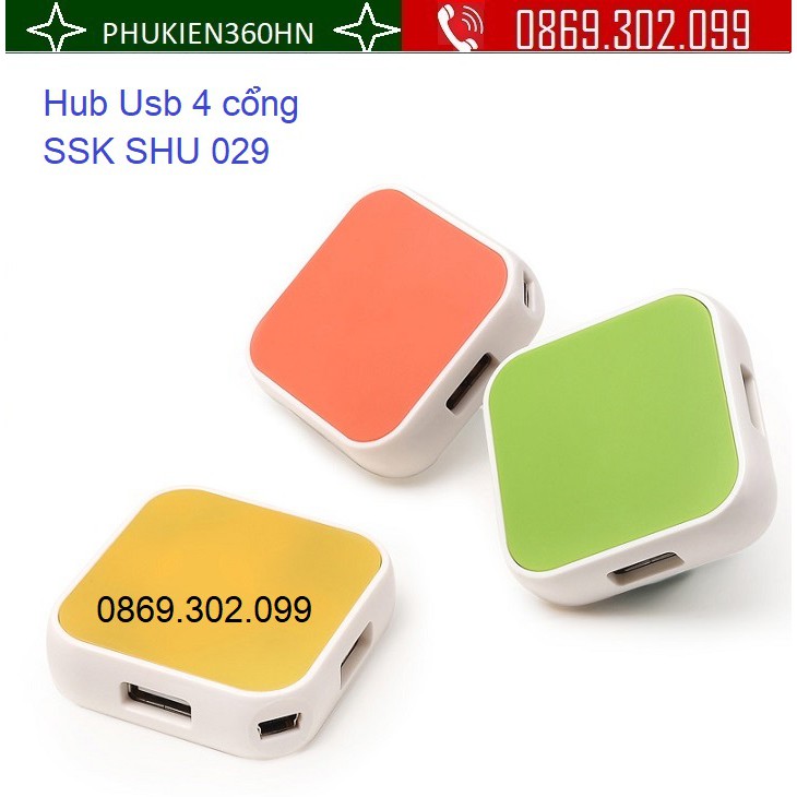 Hub Usb 4 cổng SSK SHU 029 - Hàng Chính Hãng