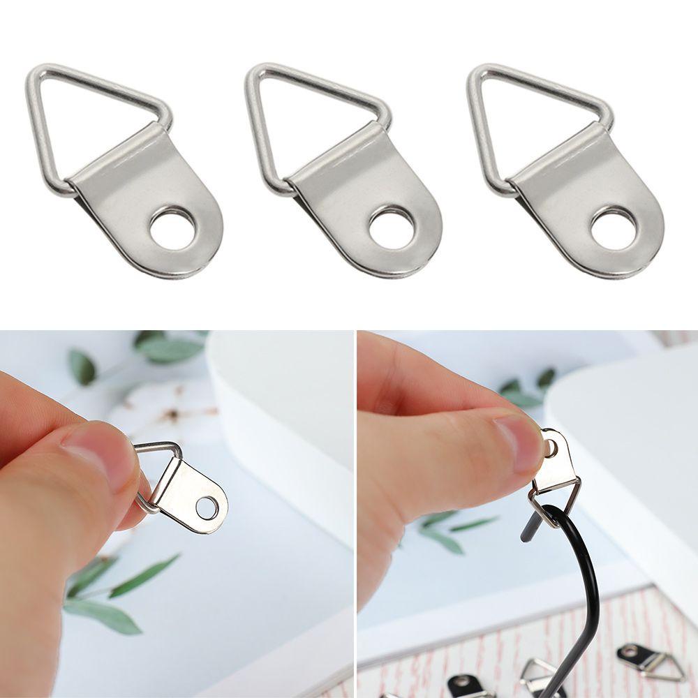 50 Móc Treo Tranh Sơn Dầu Hình Tam Giác Kèm Ốc Vít Chất Lượng Cao