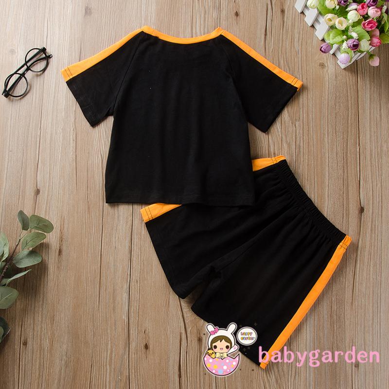 [Mã FASHIONT4FA2 giảm 10K đơn 50K] Bộ Áo Thun Ngắn Tay Cổ Tròn + Quần Short Xinh Xắn Cho Bé Gái