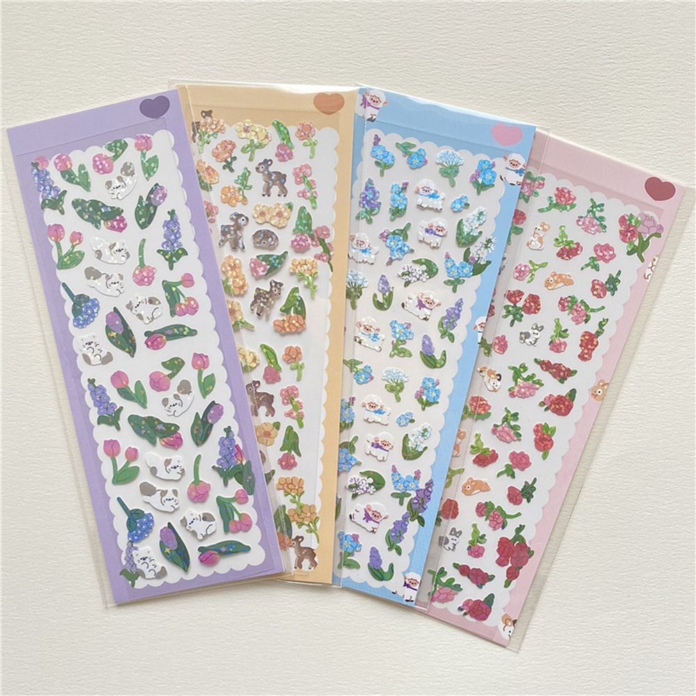 Sticker Dán Trang Trí Hình Hoa Hồng Dễ Thương