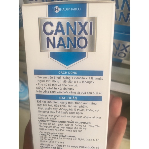 Viên Uống Canxi phát triển chiều cao cho trẻ và Loãng Xương ở người già