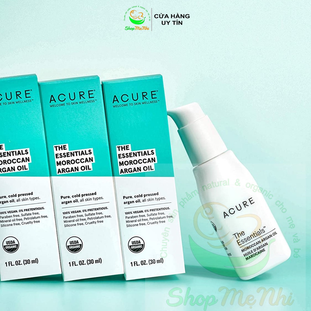 Dầu Argan hữu cơ Acure Moroccan Argan oil 30ml.