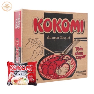 Thùng 30 Gói Mì KOKOMI Chua Cay 65g