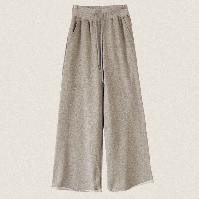 Quần culottes đen/xám