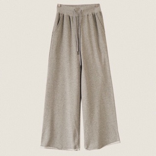 Quần culottes đen/xám