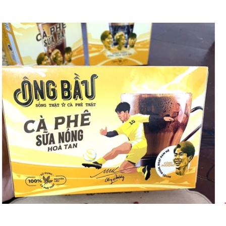 Cà Phê Sữa Đá Ông Bầu Hộp Vàng 240g.