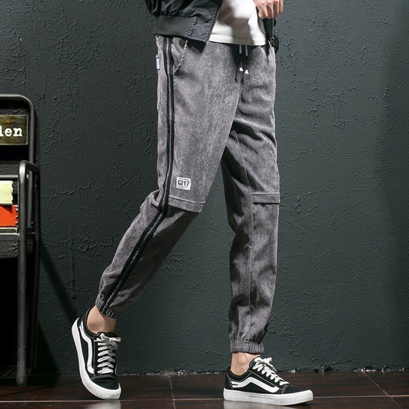 Big size M-5XL 100KG Quần dài jogger thể thao phong cách đường phố chất thời trang nam 2021