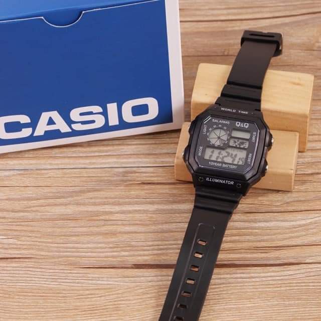 Đồng hồ nam Casio AE 1200-WHD classic chống nước , dây cao su mềm mại , chống nước-BON WATCHES