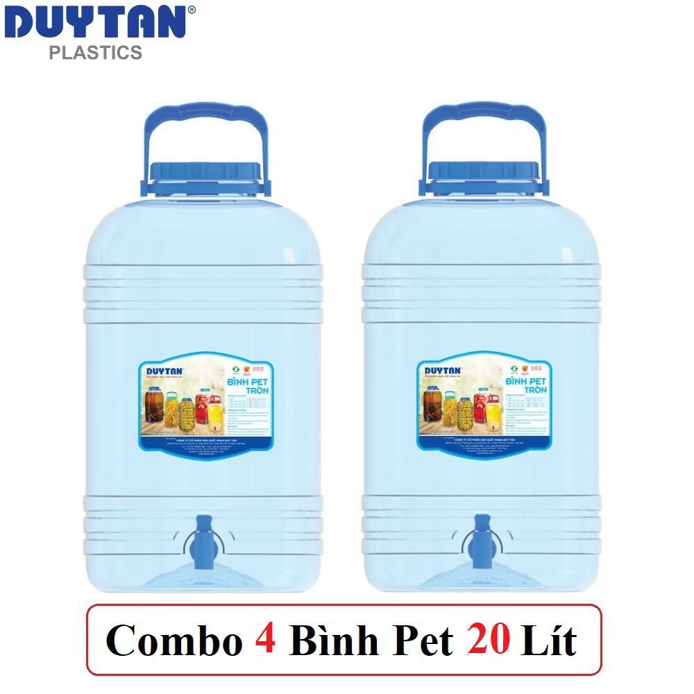 Bình PET DUY TÂN Tròn Đựng Nước Uống 10 lít, 15 Lít, 20 Lít - GIAO NHANH 1H