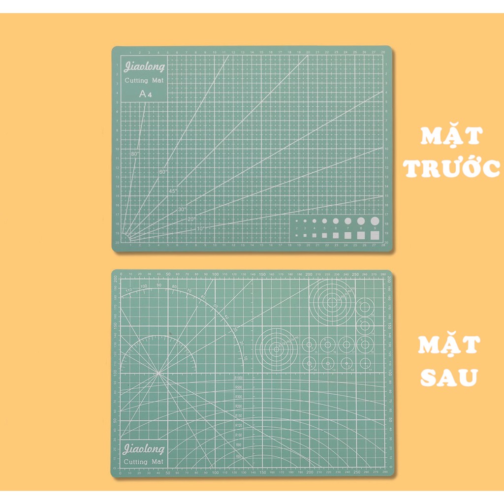 Bảng cắt kỹ thuật tự liền 2 Mặt - Cutting Mat -  Dùng Cắt washi , Sticker , giấy