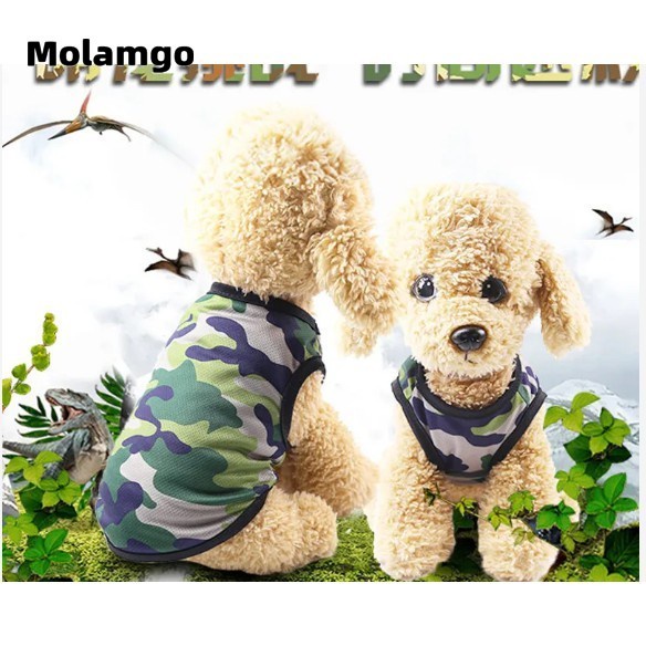 Áo Khoác Sát Nách Phối Lưới Thoáng Khí Cho Cún Cưng