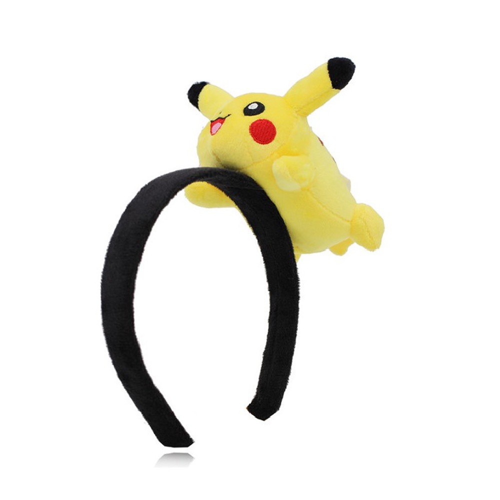 Băng Đô Hình Pikachu Nhồi Bông Nhiều Màu Dễ Thương Cho Bé Gái