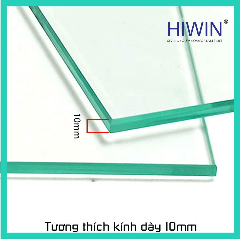 Bản lề cabin tắm kính 135 độ lệch cạnh thẳng inox 304 mặt gương Hiwin HG-010