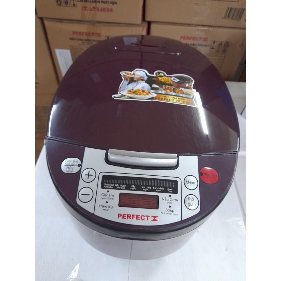 Nồi Cơm Điện Tử Perfect Lòng Kiểu Niêu Perfect C608