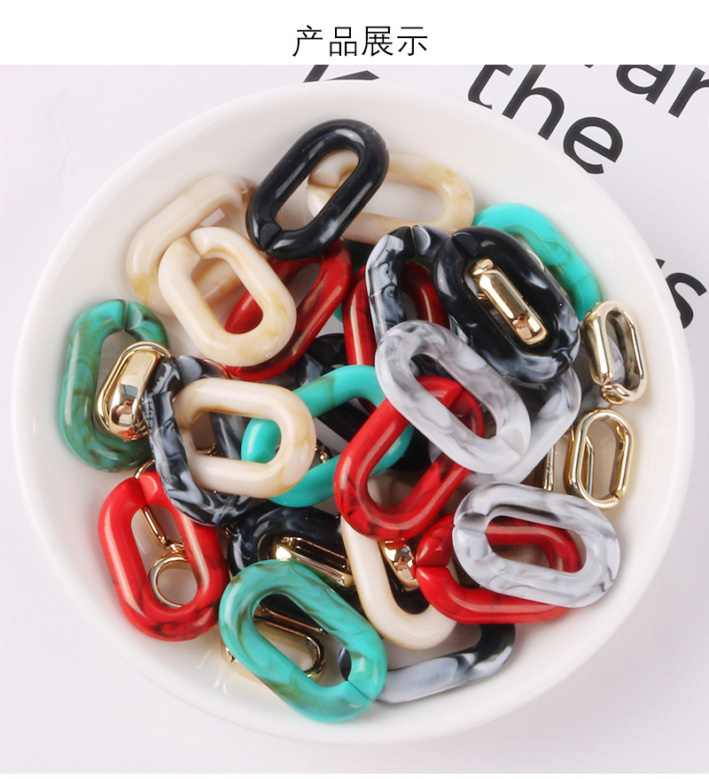 Set 10 Mặt Dây Chuyền Acrylic Có Thể Tháo Rời