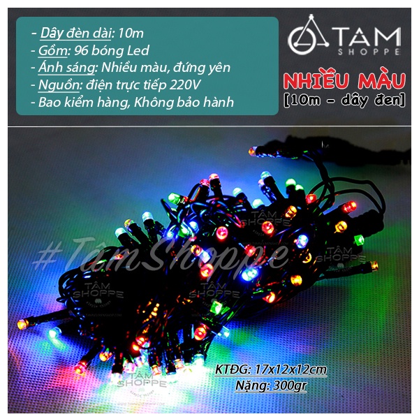 Dây đèn Led trang trí dây trơn cao cấp 10m 96 bóng