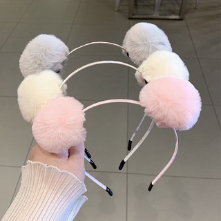 Băng đô cài tóc 2 cục bông