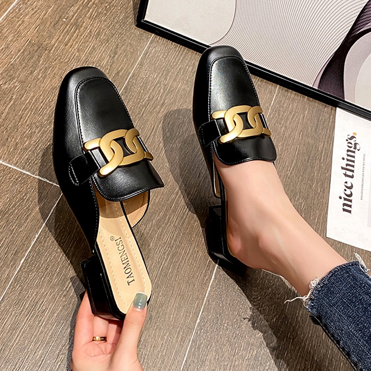 Giày Lười Da Đế Bằng Phong Cách Anh Quốc Đơn Giản Thời Trang Cho Nữ Size 35-40