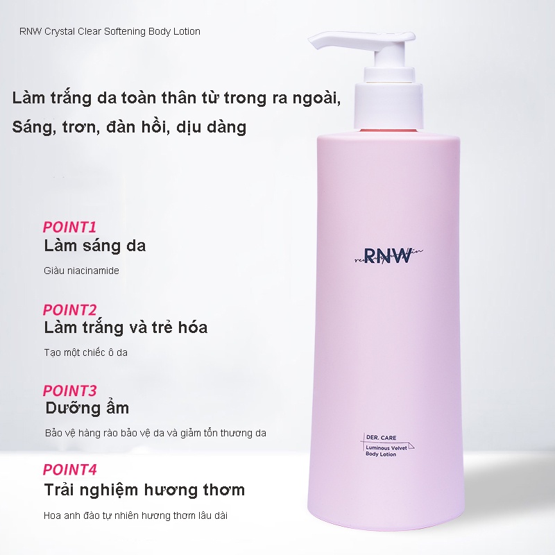 RNW Kem dưỡng thể Nicotinamide hương trái cây dưỡng ẩm lâu trôi 300g