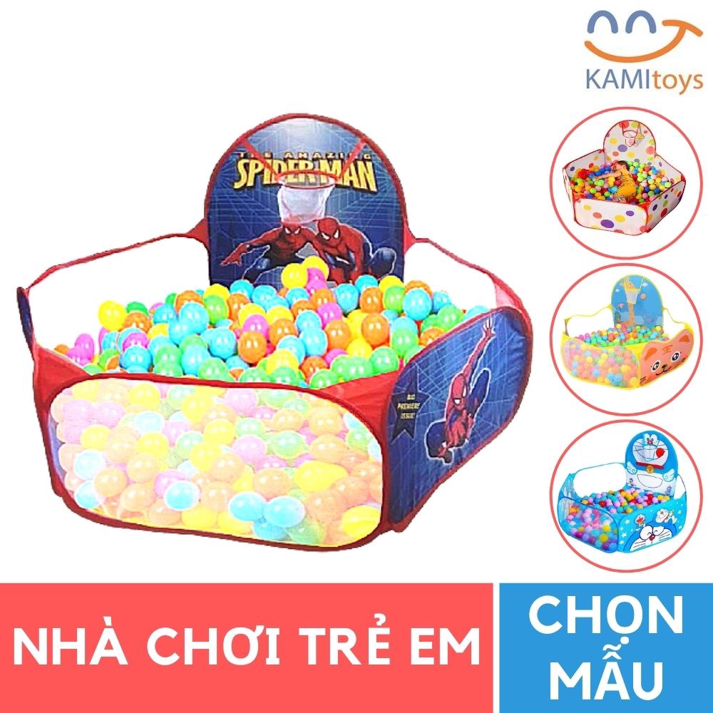 Quây bóng cho bé gấp gọn tự bung có cột bóng rổ (Không bao gồm bóng) Nhiều mẫu mã 50079