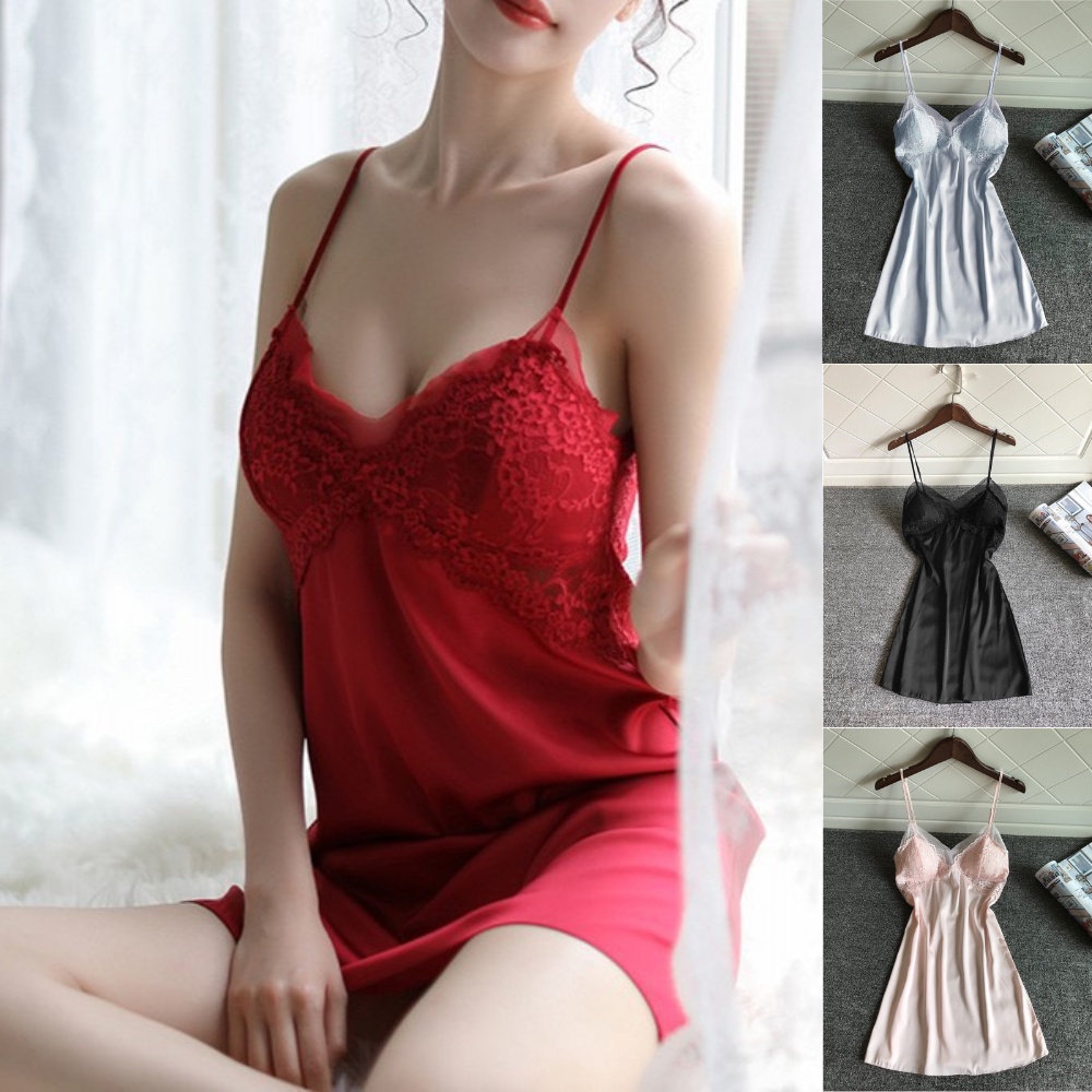Váy Ngủ Mặc Nhà Hai Dây Khuyến Rũ AMAKA AMKD95