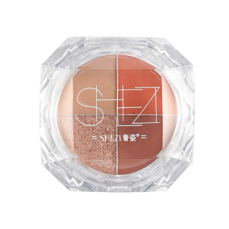 Shezi Bảng Phấn Mắt Bốn Màu Sắc Làm Đẹp