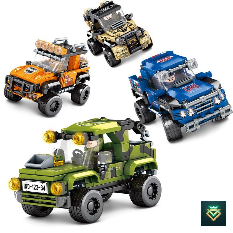 Đồ chơi Lego lắp ráp hình ô tô xe đua thể thao địa hình thông minh bộ 2