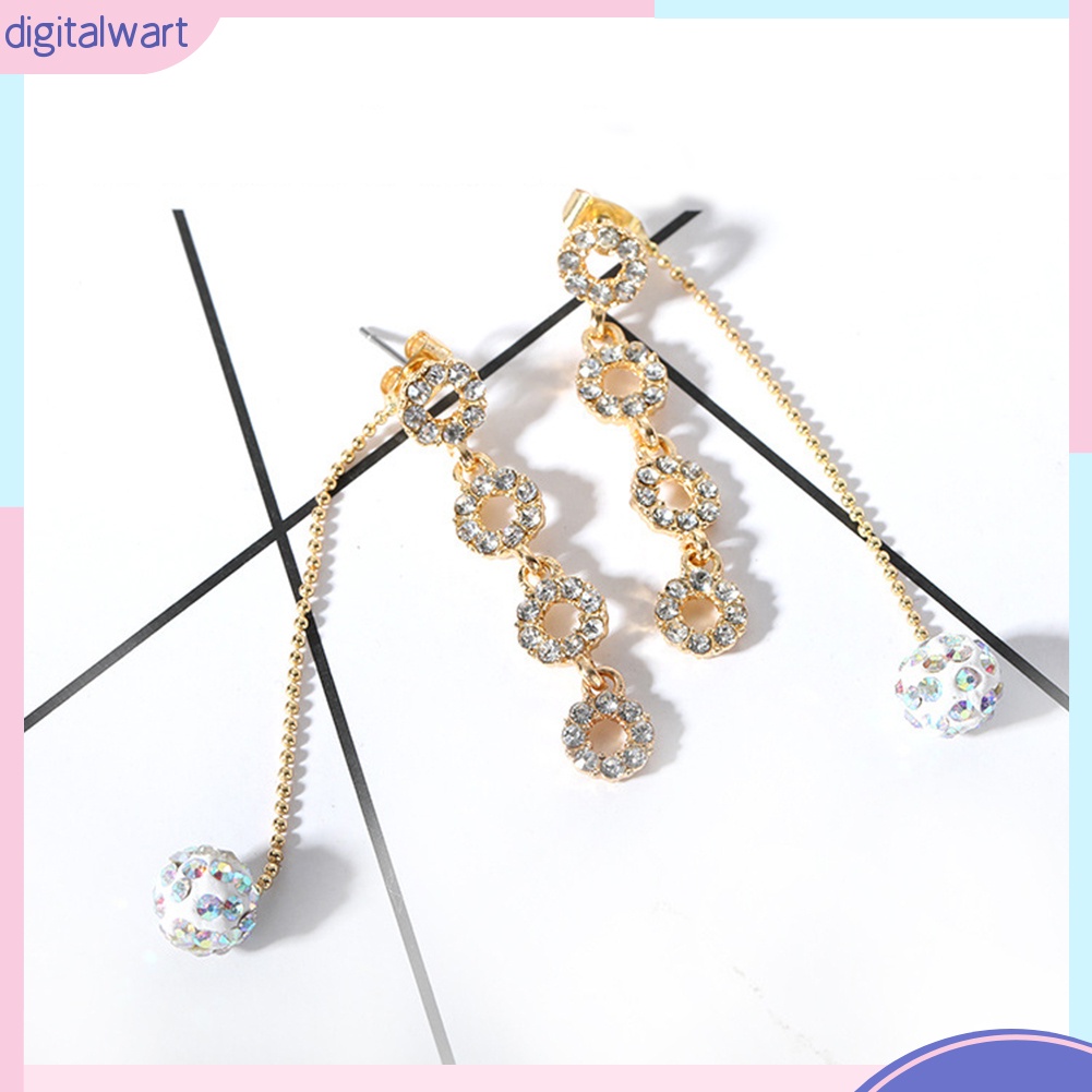 Hoa tai tua dài đính đá thời trang cho nữ