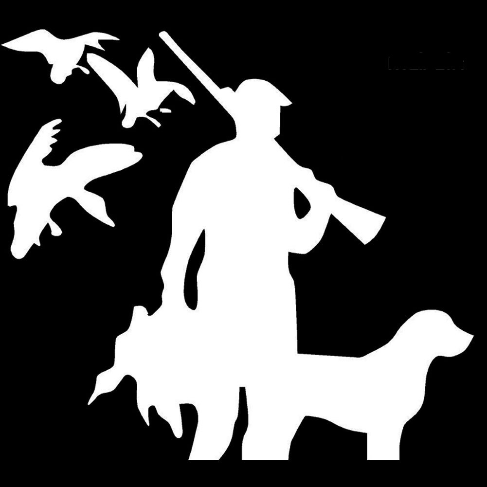 【VIP】Hunting Dog Bird Car Styling Decorative Stickers Reflective Auto Decals Decor