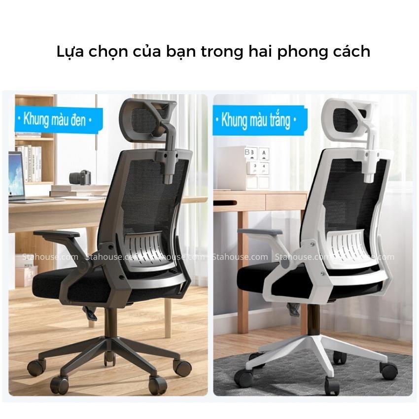 Ghế Công Thái Học Văn Phòng Ngả Lưng Thư Giãn Có Gác Chân, Làm Việc tại Nhà SE606 - STAHOUSE