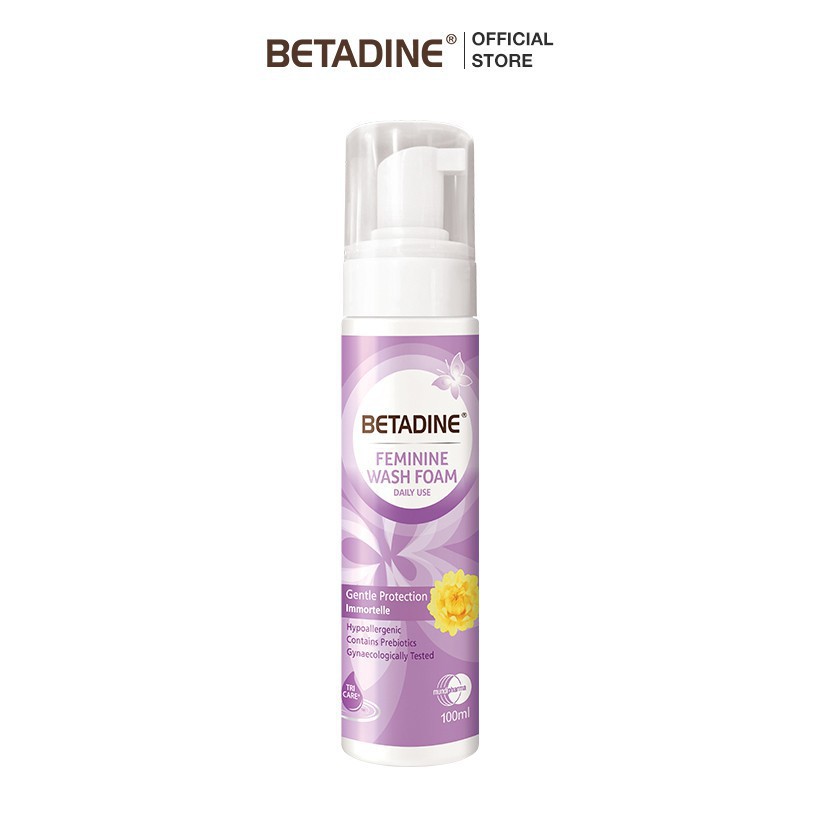 Bọt vệ sinh phụ nữ Betadine Gentle Protection - chai 100ml