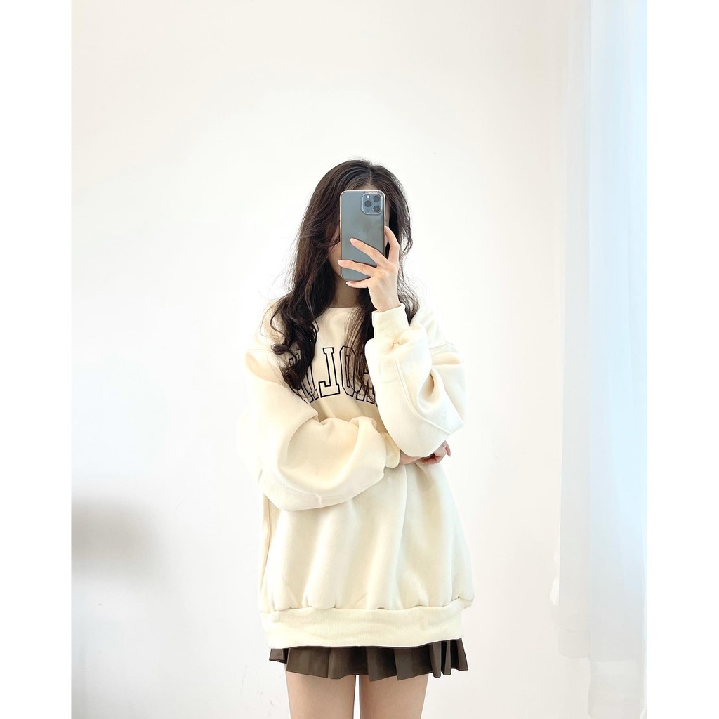 (FREESHIP) Áo sweater nỉ Carolia hàng quảng châu Miho house