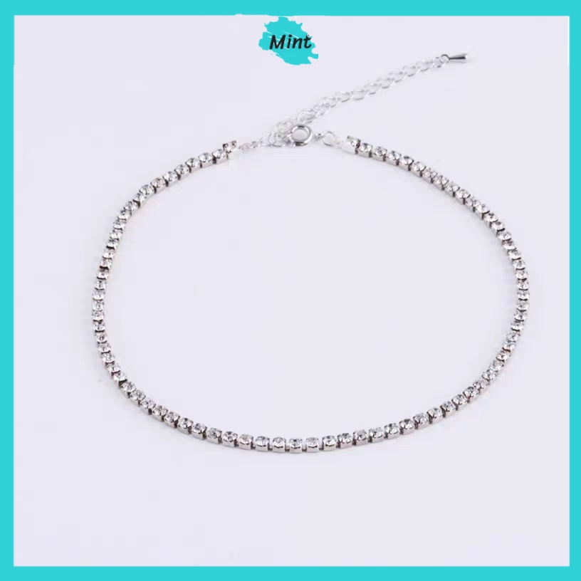 Vòng Cổ Choker ❤️FREESHIP❤️ Dây Chuyền Chuỗi Đính Đá Sáng Thanh Lịch Nhẹ Nhàng