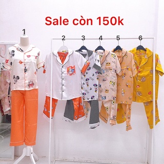 Đồ ngủ vải Gấm quần dài ( 40-58kg )