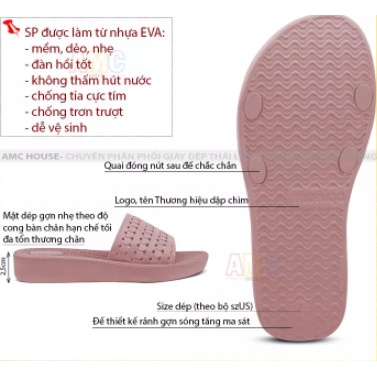 Dép Thái Lan Nữ MONOBO hạt mát xa mềm, nhẹ - Moniga 25.2
