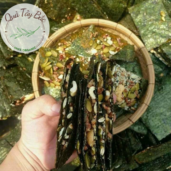 Rong biển kẹp hạt dinh dưỡng - Siêu ngon, Giòn rụm Hộp 200g