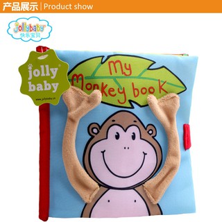 Sách Vải Jolly Baby Phát Triển Kỹ Năng Cho Bé- Chủ Đề My Monkey Book