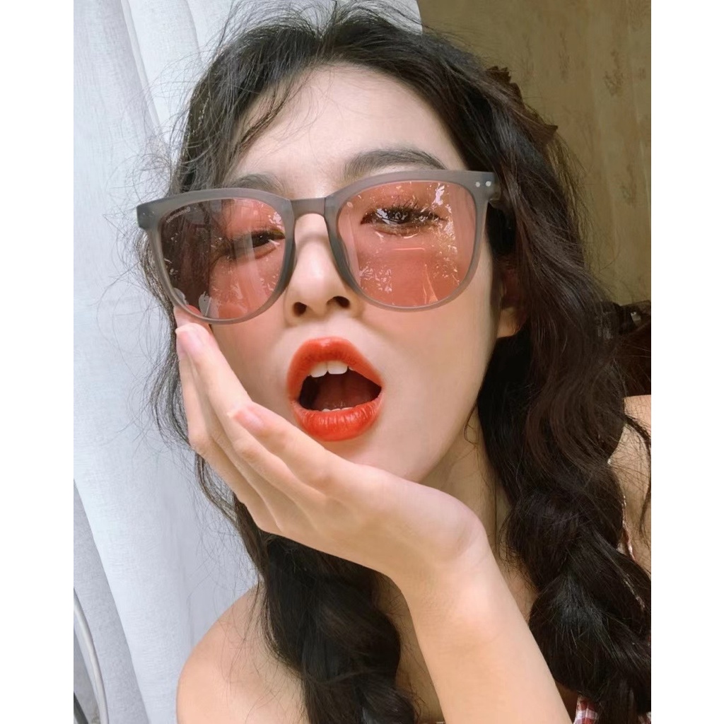 Kính Form tròn Nam Nữ 617 gấp gọn Chất liệu nhựa hàn quốc kiểu dáng hot trend