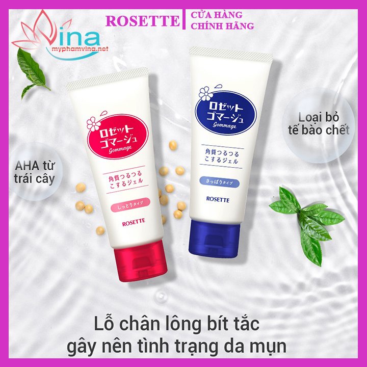 TẨY TẾ BÀO CHẾT ROSETTE GOMMAGE GENTLE PEELING GEL CHO MỌI LOẠI DA 120GR