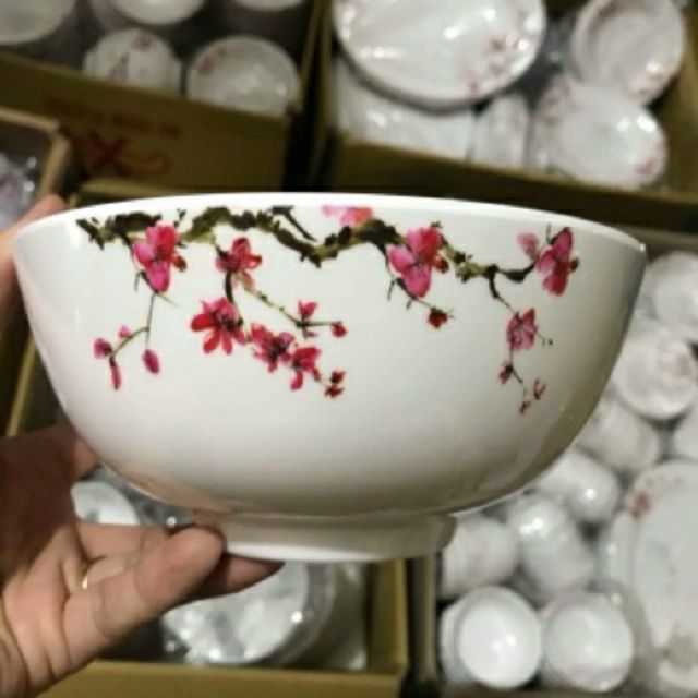 Tô chẹt hoa Sakura Melamine 100%