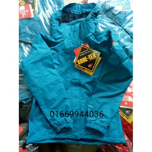 Áo gió The North Face 2 lớp cao cấp (xanh ngọc trơn)