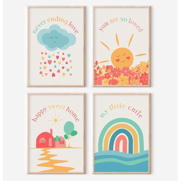 Tranh canvas treo tường trang trí phòng trẻ em MEW145