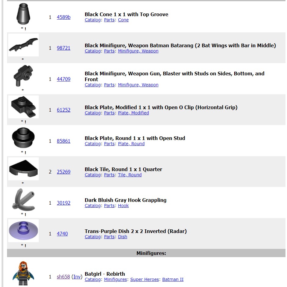 212115 - Batgirl foil pack - Đồ chơi lắp ráp Iego Super Heroes: Batman II -  Đồ chơi xếp hình túi nhân vật Batgirl