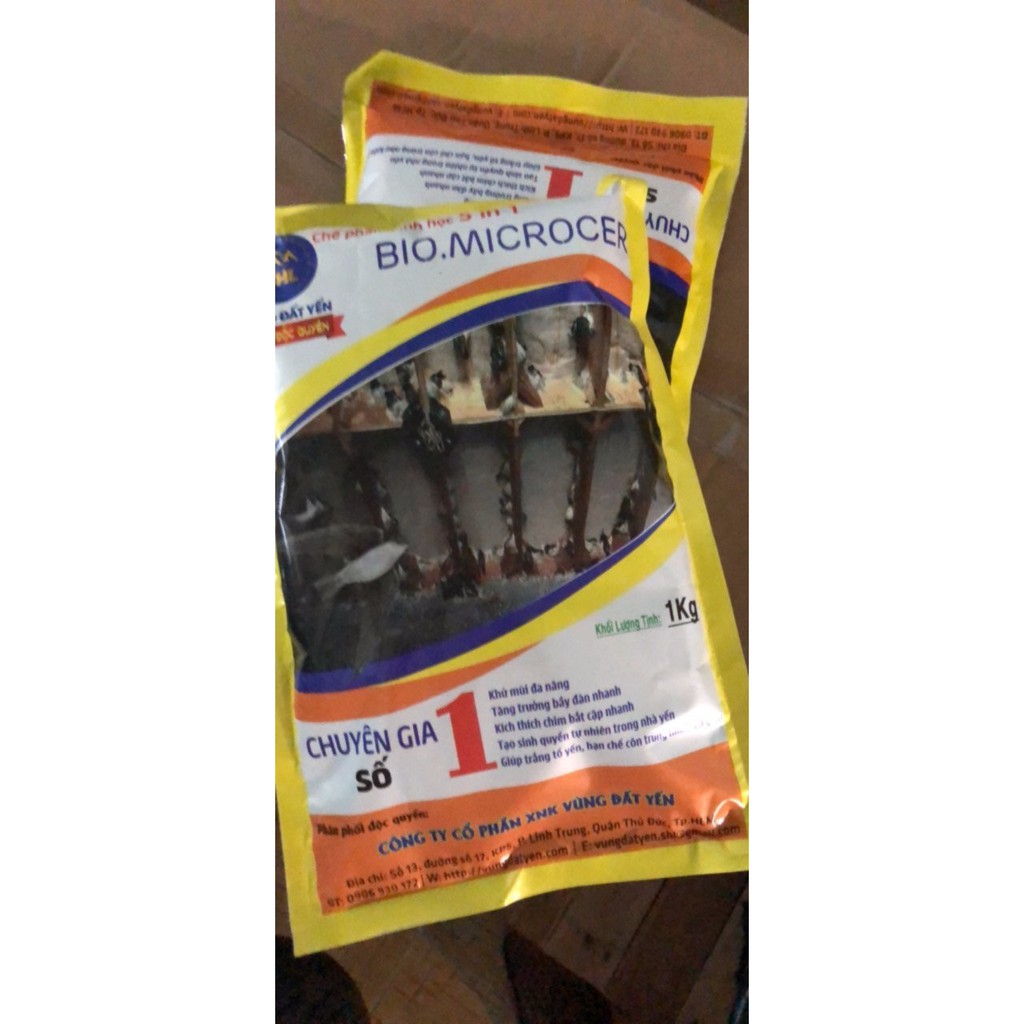 Men vi sinh Dung Dịch Tạo Mùi Nhà Yến BIO MICROCER - Bịch 1kg