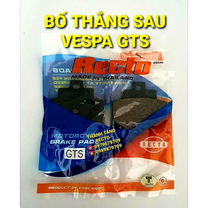 BỐ THẮNG SAU VESPA GTS RECTO THAILAND
