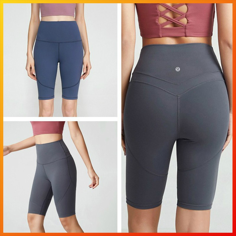 Lululemon Mới Quần Short Tập Yoga Lưng Cao 4 Màu Thời Trang 2015