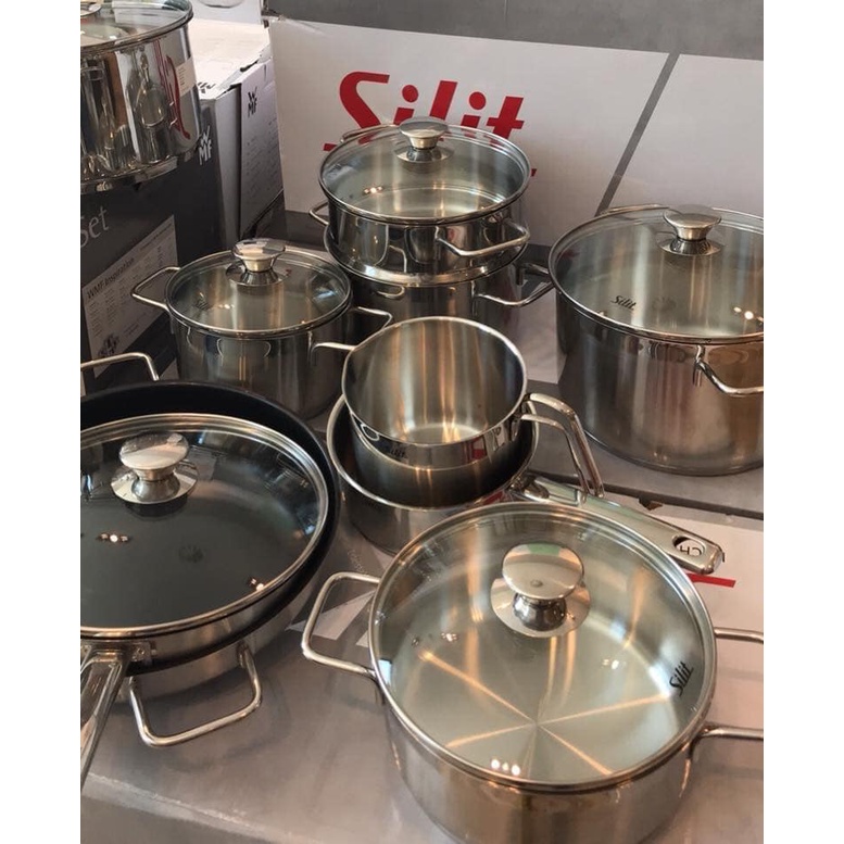 Bộ Nồi SILIT PISA 10 món bộ nồi inox bếp từ [Hàng Đức]